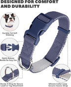 Dynmeow Soft and Breathable Cotton Dog Collar, Durable Adjustable Heavy-Duty - Image 7