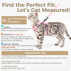 Cat Harness and Leash Set Escape Proof Tactical Medium Kitten Harness Emotional - Image 2