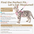 Cat Harness and Leash Set Escape Proof Tactical Small Kitten Harness Emotional - Image 2
