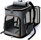 Large Cat Backpack Expandable Pet Carrier Backpack, Lekereise Dog Backpack by Lekereise