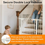 29.5-59.8" Magnetic Baby Gate for Stairs, Baby Safety Essentials, Auto Close - Image 7