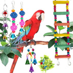 Bird Swing Standing Chewing Training Hanging Toy Hammock Climbing Ladder - Image 3