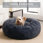 WNPETHOME Calming Dog Beds for Large Dogs, Anti-Anxiety Donut Large Pet Bed - Image 3