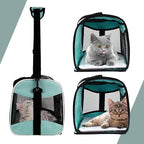 Cat Carrying Case Pet Dog Carrier Soft-Sided Cat Bag Airline Approved, Pet - Image 3