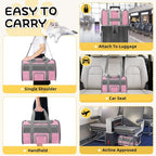 Pet Carrier Airline Approved for Puppy Medium Cats 15 Lbs Small Dog Carrier - Image 5