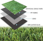 ALTRUISTIC Artificial Grass 7FTX18FT, Realistic Fake Grass Deluxe Turf - Image 3