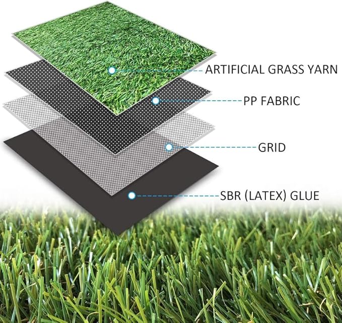 ALTRUISTIC Artificial Grass 7FTX84FT, Realistic Fake Grass Deluxe Turf - Image 3