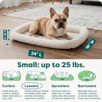 FurHaven Dog Bed for Small Dogs & Cats, Bolster Crate Pad - Image 3