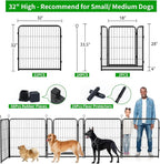 Dog Playpen Outdoor Extra Wide 24 Panels Heavy Duty Dog Fence 32" Height - Image 4