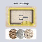 Stainless Steel Cat Litter Box, Open Top High-Sided Metal Litter Box - Image 6