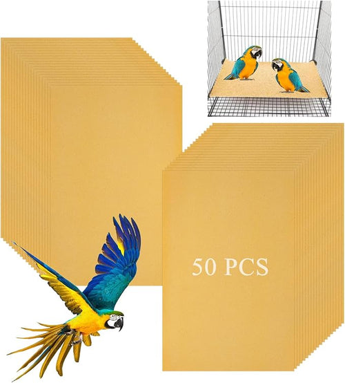 50 PCS Gravel Liner Paper for Bird Cage 11 x 17 Inch Bird Cage Paper Liners by Oungy