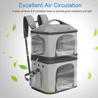 Detachable Double Pet Carrier Backpack - Image 5