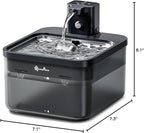 DownyPaws Cat Water Fountain Stainless Steel Cordless, 84oz/2.5L Fursink - Image 10