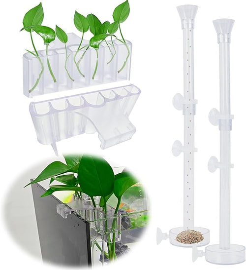 2PC 7 Holes Upgraded Aquarium Plant Holder, Aquatic Plants Cup by Aidmi