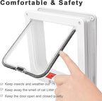 Thin Cat Door for Windows, Pet Doors and Sliding Door, Safety Pet Door - Image 4