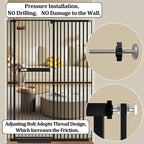 WAOWAO 71" Extra Tall Cat Pet Gate 29.92-45.66" Wide Pressure Mounted Walk - Image 7