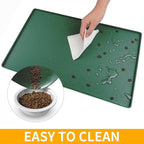 Ptlom Pet Placemat for Dog and Cat, Waterproof Silicone Pet Feeding Bowl Mats - Image 7