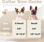 Pink Puppy Collar with Bell -Nylon Collar - Image 3