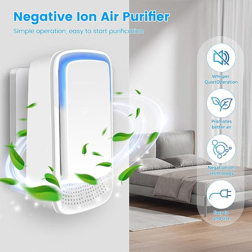 4Pack Plug In Air Purifier for Home Mini Ionic Air Purifier for Small Room - Image 2