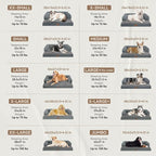 Large Dog Bed Orthopedic Washable: Dark Grey Dog Bed - Image 6