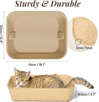 6 Pack Disposable Cat Litter Boxes, Durable Leak-Proof Cardboard Kitty Litter - Image 2