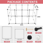 24 Panels Portable Small Animals Playpen, Portable Plastic Enclosure, Puppy - Image 2