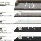 Orthopedic XXL Dog Beds, Waterproof Egg Crate Foam Big Pet Bed - Image 3