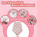 Christmas Dog Bandana–Christmas Red & Green Plaid Triangle Scarf - Image 2