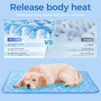 Rywell Cooling Mat for Dogs Large, Washable Non-Toxic Portable Kennel Dog Bed - Image 3