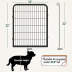 Yaheetech Dog Playpen Outdoor, 32 inch 4 Panels Dog Pen Indoor Heavy Duty Puppy - Image 5
