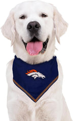 Pets First NFL Denver Broncos TIE Bandana, Large/X-Large. Dog Bandana Scarf Bib - Image 5