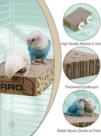 12.3 Inch Paper Bird Toys, Bird Platform, Parrot Toy, Help Birds Clean Beak - Image 4