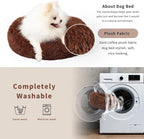 Calming Donut Dogs Beds for Small Dogs Washable, 19inch Fluffy Round Puppy Bed - Image 3