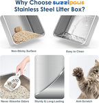 Enclosed Stainless Steel Litter Box - Image 6