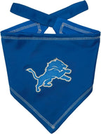 Pets First NFL Detroit Lions TIE Bandana, Small/Medium. Dog Bandana Scarf Bib by PETSFIRST