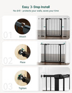 Babelio Baby Gate for Doorways and Stairs, 26-40" Auto Close Dog Gate, - Image 5