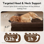 Large Orthopedic Dog Bed with Sides XXXL Dog Beds with Removable Washable Cover - Image 3