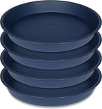 4 Pack of 16 17 inch Plant Saucer, 2.3" Depth, Heavy Duty Deep Plant Trays by Bleuhome
