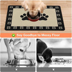 Absorbent Pet Dog Bowl Mat for Food and Water, Pet Cat Food Feeding Mat - Image 3