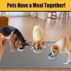 Large Dog Mat for Food and Water, 31.8"x23.8" Silicone Pet Feeding Mats - Image 7