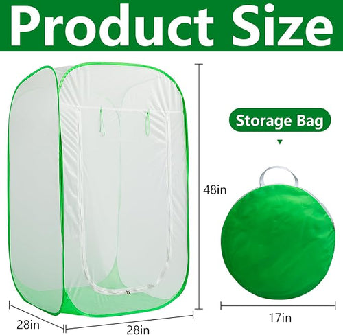 48" x 28" x 28" Pop Up Garden Mesh Plant Cover, Plant Protectors Mesh Plant - Image 2