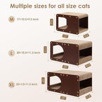 EHEYCIGA Cardboard Cat Scratcher House, 20-Inch Corrugated Cat Scratcher - Image 6