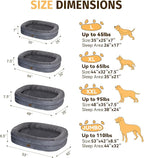 Orthopedic Waterproof Large Dog Bed: Memory Foam Washable Dog Bed - Image 2