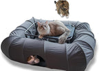 XxingSheep 2-Tier Cat Tunnel & Hammock Bed XXL, 4 Cave Shuttle by XxingSheep