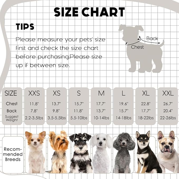 1 Pc Dog Sweaters for Small Dogs Girl Boy Winter Fleece Clothes Warm Soft Dog - Image 6