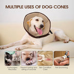 Dog Cone Collar After Surgery for Medium Dogs, Adjustable Soft Recovery Cone - Image 5