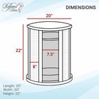 The Refined Feline Purrrrfect End Table Cat Bed Cave in Smoke Gray - Image 5