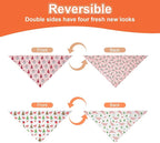 Cute Christmas Dog Bandanas Large 2PCS, 4 Pattern Holiday Scarf - Image 6