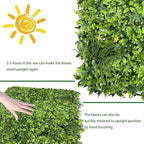Artificial Plant Wall Roll: 60 X 120 in UV-Anti Ivy Privacy Fence Screen Faux - Image 7