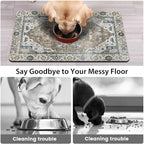 2 Pack Dog Food Mats for Floors, Absorbent and Quick-Drying Pet Cat Food Mat - Image 3